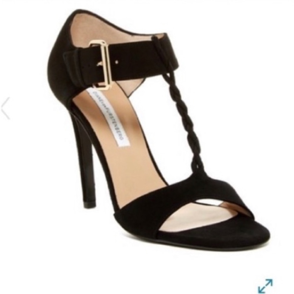 DVF suede Vesper heels